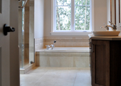 The master ensuite bath is equipped
